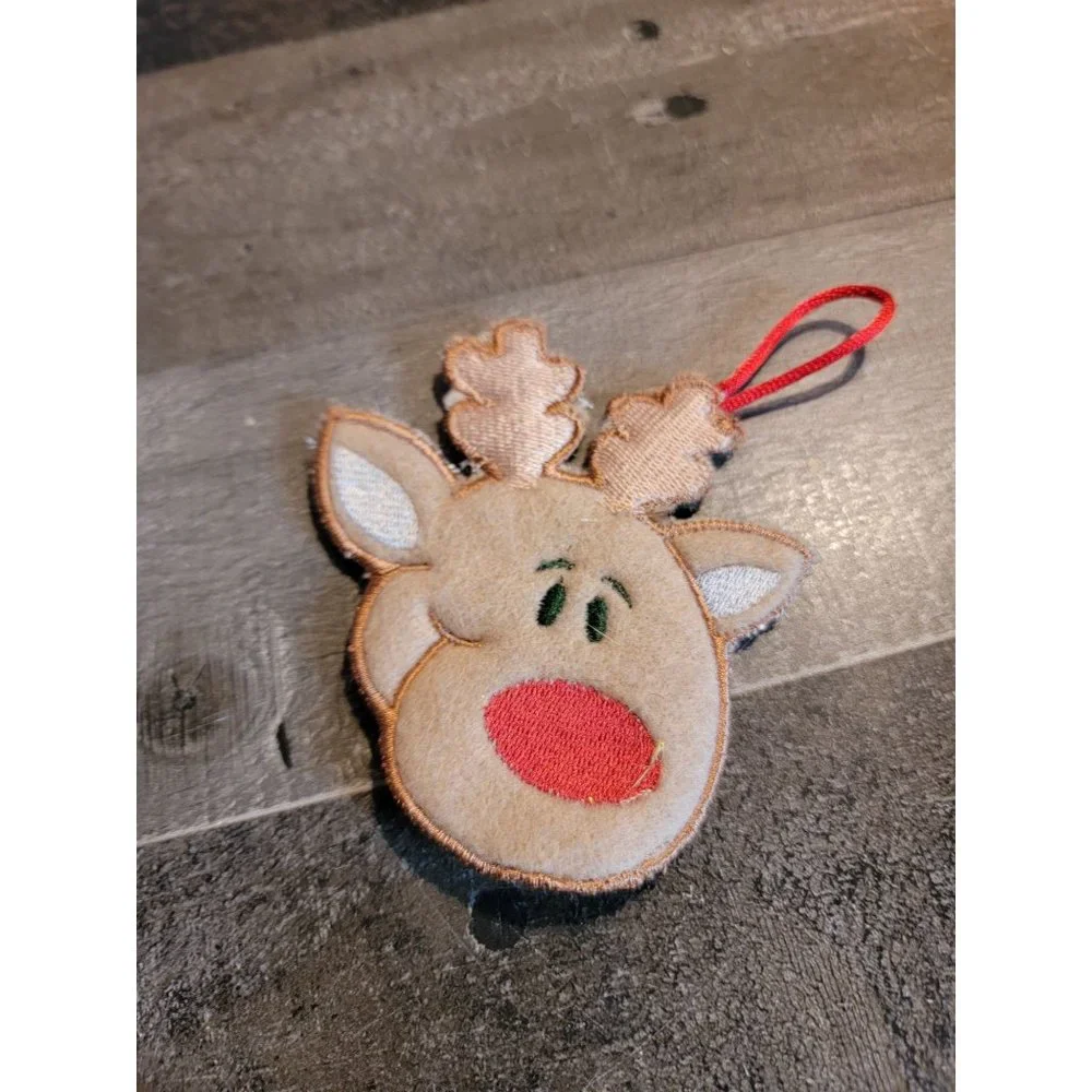 Felt reindeer deer Rudolph‎  the red nosed reindeer ornament xmas
